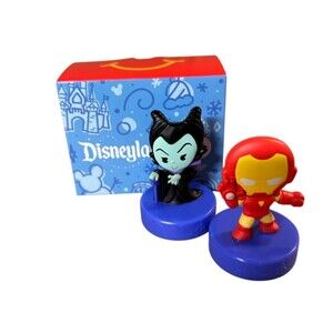 2025 McDONALD'S Disney 70th Anniversary Disneyland  Iron Man & Maleficent Toy